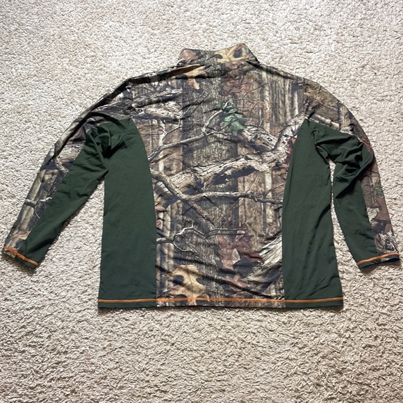 EUC Mossy Oak Break Up Infinity Quarter Zip Camoflauge Pullover Jacket Size XL - Picture 5 of 8